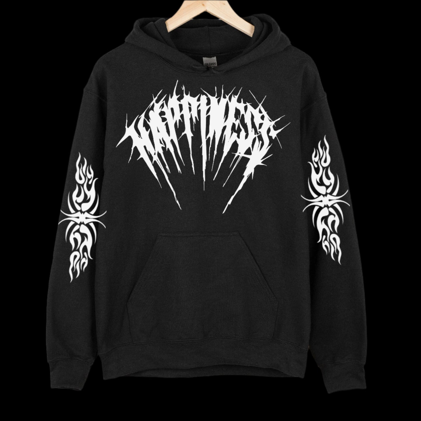 Happiness Goth Black Hoodie