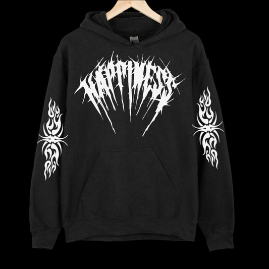 Happiness Goth Black Hoodie